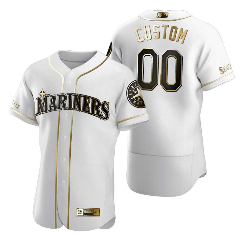 Seattle Mariners Customized Nike White Stitched MLB Flex Base Golden Edition Jersey,We sell and wholesale Seattle Mariners Customized Nike White Stitched MLB Flex Base Golden Edition Jersey on line form chian!